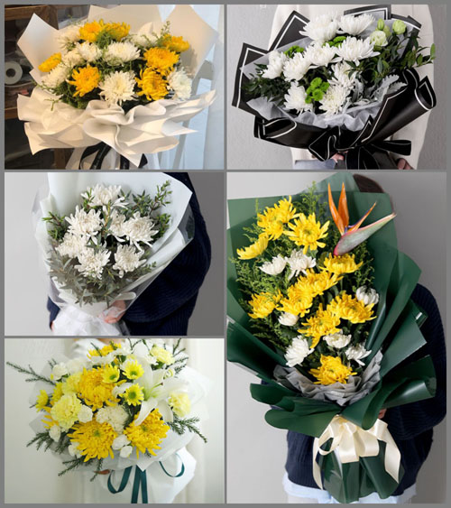 山西晋中平遥县岳壁乡偏城村白事花束代送